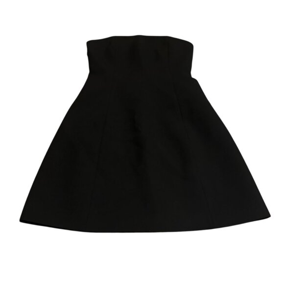 Babaton Appraise Black Strapless Dress Defined Waist Cocktail Size 4 Women's NWT - Picture 2 of 14